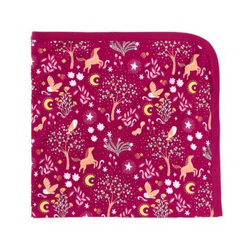 Apple Park Bamboo Blend 2-ply Receiving Blanket - Woodland Dreams