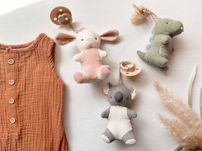 Natural Rubber Pacifier & Plush – Bear
