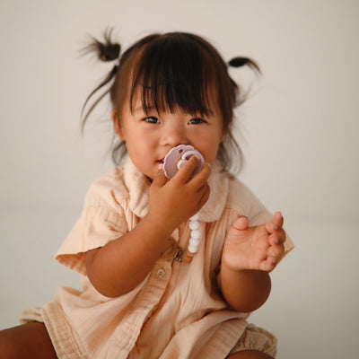 FRIGG Daisy Rubber Pacifier – Natural Latex Baby Pacifier