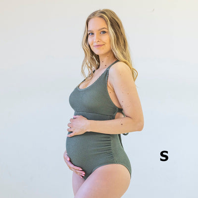 Maternity One Piece - Hideaway Olive