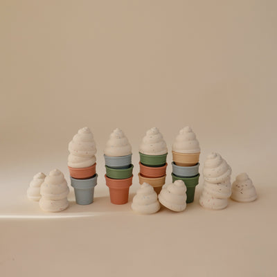 Silicone Mix & Match Cupcake Toy Set