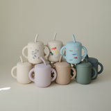 Mushie Silicone Training Cup + Straw