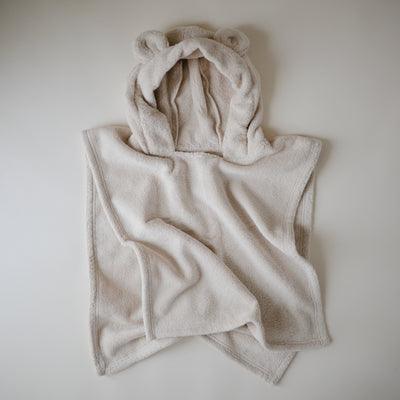 Organic Cotton Bear Hooded Poncho Towel