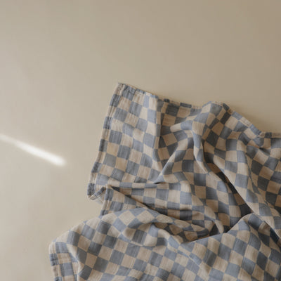Mushie Organic Cotton Muslin Swaddle Blanket