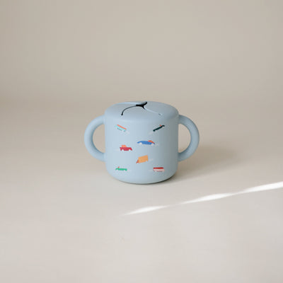 Mushie Silicone Snack Cup – Spill-Proof Toddler Snack Container