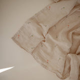 Mushie Organic Cotton Muslin Swaddle Blanket