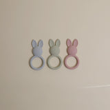 Mushie Bunny Teether – Silicone Baby Teething Toy