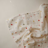 Mushie Organic Cotton Muslin Swaddle Blanket