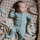 Organic Cotton Baby Footed Pajamas – Soft Zipper Sleepwear for Newborns & Toddlers