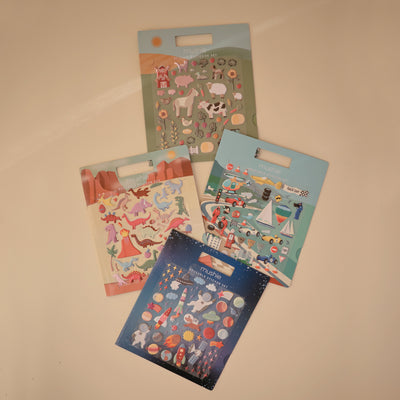 Reusable Puffy Sticker Book for Kids