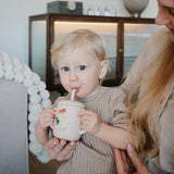 Mushie Silicone Training Cup + Straw