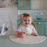 Mushie Silicone Baby Bib – Adjustable Catch-All Bib