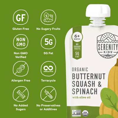 Organic Butternut Squash and Spinach
