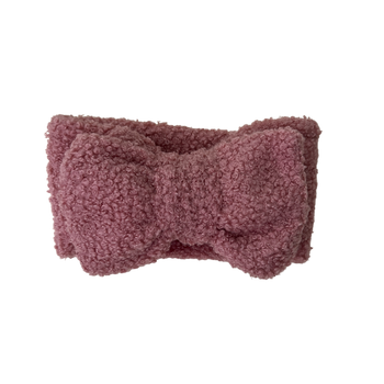 Luna + Luca Teddy Headband - Dark Rose