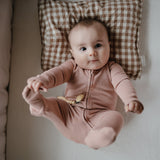Organic Cotton Baby Footed Pajamas – Soft Zipper Sleepwear for Newborns & Toddlers