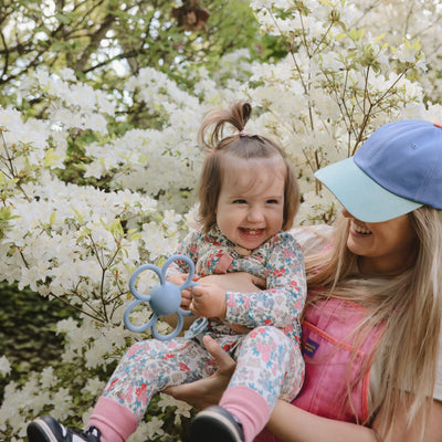 Silicone Daisy Rattle Teether