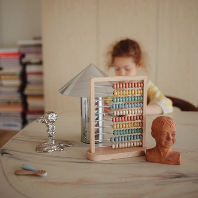 Wooden Rainbow Abacus Toy