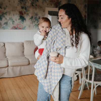 Mushie Organic Cotton Muslin Swaddle Blanket