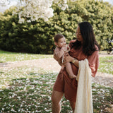 Mushie Organic Cotton Muslin Swaddle Blanket