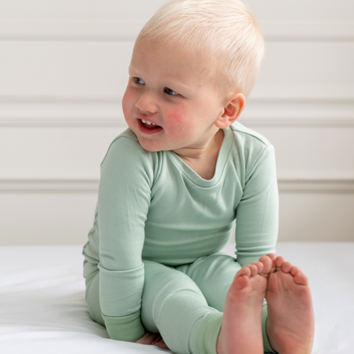 Dreamland Baby Toddler/Kids Bamboo Pajamas – Sage Green