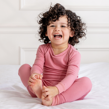 Dreamland Baby Toddler/Kids Bamboo Pajamas – Dusty Rose
