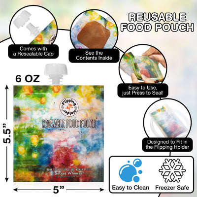 Flipping Holder Reusable Pouches
