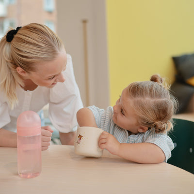 Mushie Silicone Snack Cup – Spill-Proof Toddler Snack Container