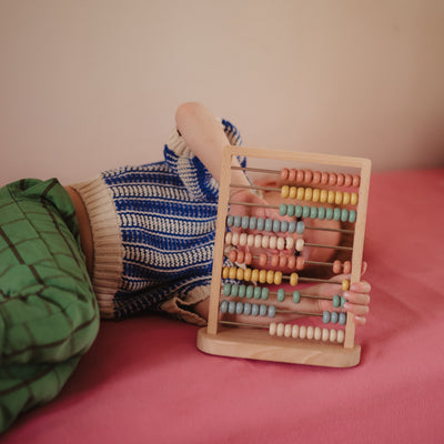 Wooden Rainbow Abacus Toy