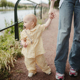 Linen Pacifier Clip Set