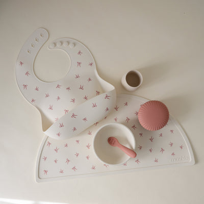 Mushie Silicone Baby Bib – Adjustable Catch-All Bib