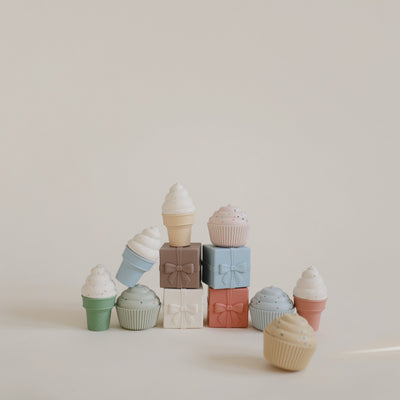 Silicone Mix & Match Cupcake Toy Set