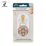 Itzy Soother™ Natural Rubber Pacifier 2-Pack – Coconut + Toast (0–6M)