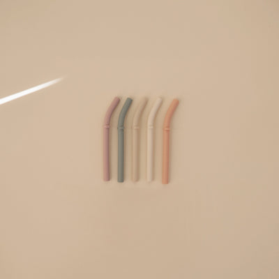 Mushie Silicone Replacement Straws Set (5 Pack)