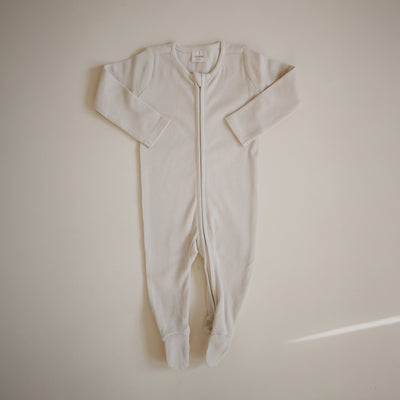 Organic Cotton Baby Footed Pajamas – Soft Zipper Sleepwear for Newborns & Toddlers