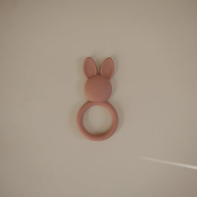 Mushie Bunny Teether – Silicone Baby Teething Toy