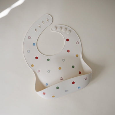 Mushie Silicone Baby Bib – Adjustable Catch-All Bib