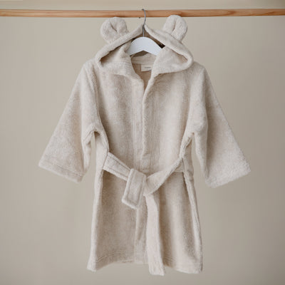 Organic Cotton Bear Hooded Robe