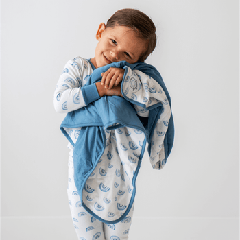 Dreamland Baby Toddler/Kids Bamboo Pajamas – Blue Rainbow