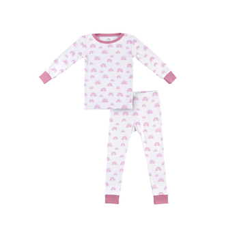 Dreamland Baby Toddler/Kids Bamboo Pajamas – Pink Rainbow