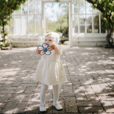 Silicone Daisy Rattle Teether