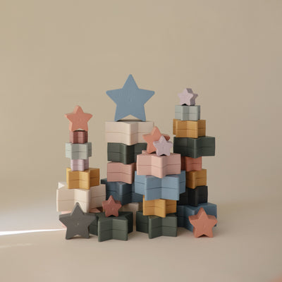 Mushie Nesting Stars Toy – Stacking Toy for Toddlers