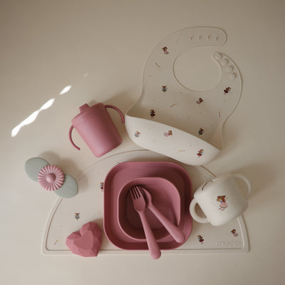 Mushie Silicone Snack Cup – Spill-Proof Toddler Snack Container