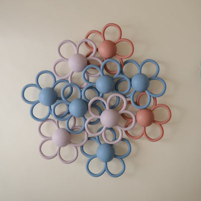 Silicone Daisy Rattle Teether