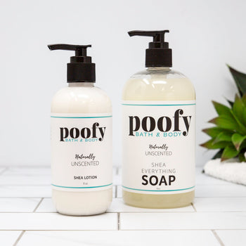 Poofy Organics Naturally Unscented Shea Everything Soap