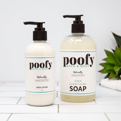 Poofy Organics Naturally Unscented Shea Everything Soap