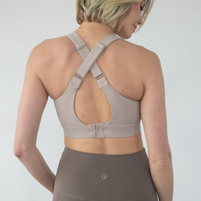 Venice 4 Ultimate Support Full Coverage Nursing & Pumping Sports Bra (Chai)