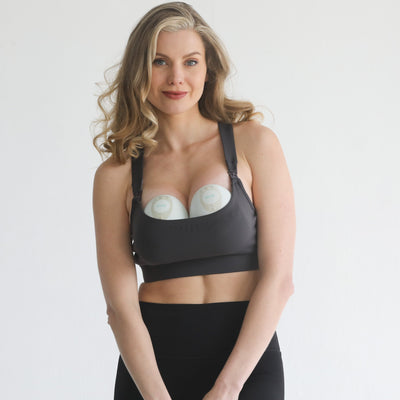 Venice 5 Ultimate Support Full Coverage Nursing & Pumping Sports Bra (Steel Slate)
