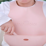 Silicone Bib – Food-Grade Baby Bib with Spill Pocket
