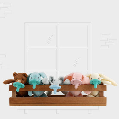 Silicone Pacifier with Soft Toy for Newborns – Gum-Friendly Comfort Soother