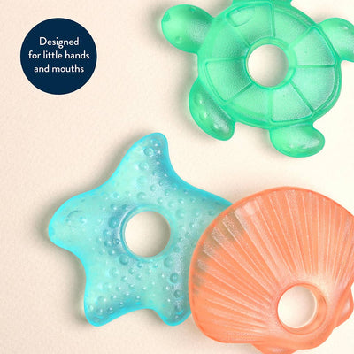 Cutie Coolers™ Water Filled Teethers (3-pack): Cactus